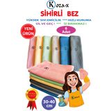 Koza-X Mikrofiber Sihirli Temizlik Bezi 6 Adet Cam,ayna,mutfak,banyo,araç Genel Temizlik Bezi (30/40 CM)