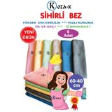 Koza-X Mikrofiber Sihirli Temizlik Bezi 6 Adet | Cam,Ayna,Mutfak,Banyo,Araç Genel Temizlik Bezi (60/40 cm)