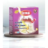 Koza Zencefil-Bal-Limon Aromalı İçecek Tozu 75 gr 40 Stick Paket ile Pratik Hazırlama