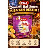 Koza Zencefil Bal Limon Hazır Kış Çayı C Vitaminli Kışa Tam Destek Tek İçimlik Pratik Hazırlanan Gurmelerin Seçimi Oralet İçecek Tozu Premium Kış Meyve Çayı Paketi 40 Stick - İçinizi Isıtan Sıcacık Lezzet