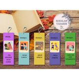 Kozalak Tasarım Kitap Ayracı 5li Konsept - Ayrac Arkadas1 5li Set
