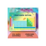 Kozalak Tasarım Periyodik Cetvel Tablosu Afişi Pvc kaplı tek parça afiş 22*30 cm