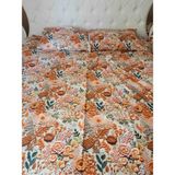 Kozalfi 5d Dijital Pamuklu Nevresim Takımı Çift Kişilik - 06-Turuncu - 160 x 200 cm