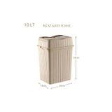 kozarthome 10 Litre Mutfak Banyo Desenli Çöp Kovası