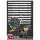 Kozastor Koyu Gri Bambu Zebra Stor Güneşlik Perde