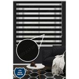 Kozastor Zebra Stor Perde Siyah Lüx Kalite 125 V09