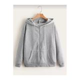 Kozia Outdoors Fermuarlı Oversize Unisex Kapüşonlu Sweat Hırka