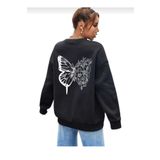 KOZİA OUTDOORS MALKOÇBEY KELEBEK SIRT BASKILI OYAKA OVERSİZE UNİSEX Sweatshirt