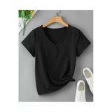 Kozia Outdoors Pamuklu Oversize Basic V Yaka Unisex Tişört