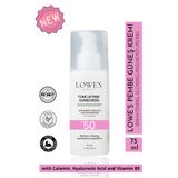 Kozmetik SPF 50 Güneş Kremi – Leke Karşıtı & Ton Eşitleyici Glutatyon & Hyaluronik Asit | 75ml (Pembe Renkli)