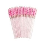 Kozmetiklab Kozmetik Kaş ve Kirpik Fırçası (50 Adet) - Pembe
