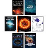 Kozmos (Carl Sagan) + Evren Avucunda + Sorgulanan Uzay ve Zaman + Neredeyse Her Şeyin Kökeni + Uzay Hakkında Bilmeniz Gereken 10 Şey + Kara Delikler + Tanrının Kapısını Çalan Bilim / 7 Kitap Set