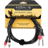 Kozmos KCL-158-3M 2 x Mono 6,35MM - 2 x Rca / 3m Kablo