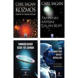 Kozmos + Tanrının Kapısını Çalan Bilim (Carl Sagan) + Sorgulanan Uzay ve Zaman + Bir Astronottan Hayat Dersleri - 4 Kitap Set