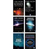 Kozmos + Tanrının Kapısını Çalan Bilim + Soluk Mavi Nokta (Carl Sagan) + Sorgulanan Uzay ve Zaman + Evren Avucunda (Chritophe Galfard) + Kara Delikler (Stephen Hawking) - 6 Kitap Set