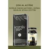 Kozoliv Soğuk Sıkım Natürel Sızma Zeytinyağı 5 Lt + Doğal Gemlik Çeşidi Yağlı Siyah Zeytin 650 gr