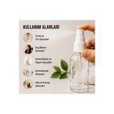 Kozpak 2 Adet Beyaz Parmak Sprey Başlıklı Uçucu Yağ Serum Kozmetik Şişesi - 30 ml