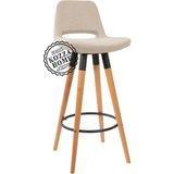 Kozza Home Retro 220 Bar Sandalye Naturel - Keten - 65 cm