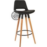 Kozza Home Retro 220 Bar Sandalye Naturel - Siyah - 65 cm