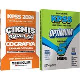 Kpss 2026 Ortaöğretim-Önlisans Coğrafya Konularına Göre Çıkmış Sorular + Lisans Optimum 5 Deneme