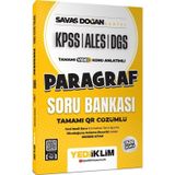KPSS ALES DGS Savaş Doğan Serisi Paragraf Tamamı Video Konu Anlatımlı ve Tamamı QR Çözümlü Soru Bankası Yediiklim