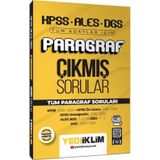 KPSS ALES DGS Tüm Adaylar İçin Paragraf Tamamı PDF Çözümlü Çıkmış Sorular Yediiklim Yayınları