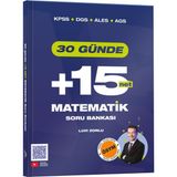 Kpss Dgs Ales Ags 30 Günde Matematik +15 Net Soru Bankası Zorlu Eğitim