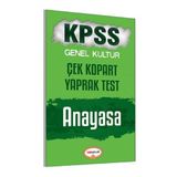 KPSS Genel Kültür Anayasa Çek Kopart Yaprak Test 2017 - kollektif