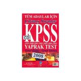 KPSS GENEL KÜLTÜR - GENEL YETENEK ÇIKMIŞ SORULAR YAPRAK TEST