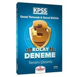 KPSS Genel Yetenek Genel Kültür Kolay 3 Deneme Çözümlü
