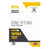 KPSS GENEL YETENEK YAPRAK TEST - KOMISYON