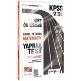 Kpss Matematik Lise-Ön Lisans Genel Yetenek Yaprak Test 2026