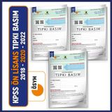 KPSS Ön Lisans 2018-2020-2022 ÖSYM Tıpkı Basım Çıkmış Soru 3 Kitapçık Seti Video/PDF Çözümlü TG
