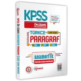 Kpss Önlisans-Ortaöğretim Türkçe Anamorfik Paragraf Özgün Soru Bankası Dijital Çözümlü