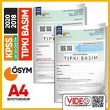 Kpss Ortaöğretim/Lise 2018-2020 Ösym Tıpkı Basım Çıkmış Soru 2 Kitapçık Seti Video Çözümlü Tg