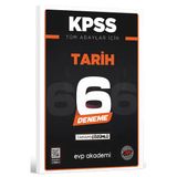 Kpss Tüm Adaylar İçin Tarih 6 Deneme Tamamı Çözümlü Evp Akademi