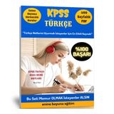 KPSS Türkçe Hazırlık Kitabı (400 Sayfalık PDF + Görüntülü Dersler)