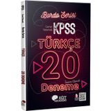 KPSS Türkçe Tamamı Çözümlü 20 Bordo Deneme Sınavı Eğit Akademi