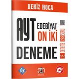Kr Akademi Deniz Hoca AYT Edebiyat 12 Deneme Üniversite Hazırlık Kitabı 2024 Basım Dili Türkçe