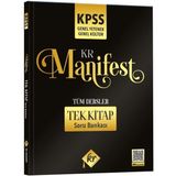 KR Akademi Kpss Genel Yetenek Genel Kültür Kr Manifest Tüm Dersler Tek Kitap Soru Bankası