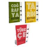 KR Akademi Yayınları 2027 TYT Türkçe - Tarih - Coğrafya Konu Anlatımı Defter Seti (TAMAMI RENKLİ EL YAZISI 3 KAYNAK)