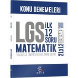Kr Akademi Yayınları İbrahim Akca 8. Sınıf LGS Matematik 1. Dönem İlk 12 Soru Konu Denemeleri - Kr Akademi Yayınları Ibrahim Akca 8. Sınıf Lgs Matematik 1. Dönem Ilk 12 Soru Konu Denemeleri