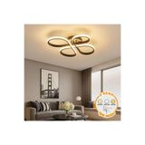 kra avize Güneş Modern Lüx Siyah Plafonyer Ultra Power 3 Renk Led'li Avize