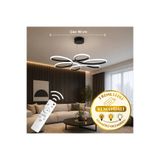 kra avize Papatya Siyah 3 Renk Ultra Ledli Sarkıtma Modern Avize