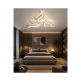 kra avize Rose Beyaz Plafonyer Lüks Modern 3'lü Günışığı Ledli Avize