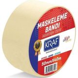 Kraf 10 Adet Maskeleme Bandı 50 mm x 40 Metre Kağıt Bant