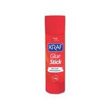 Kraf 10 gr Stıck Yapıştırıcı Güvenli ve Temiz Non-Toxic Solvent İçermez Kırmızı Renk