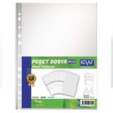 Kraf 1007 100'lü Poşet Dosya A4 ECO Poşet Dosya