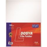 Kraf 1011 L A4 100'lü Paket Poşet Dosya