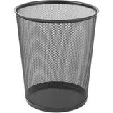 Kraf 12 L File Siyah Çöp Kovası Dayanıklı Metal Malzeme İle Modern Ofis Kullanımı